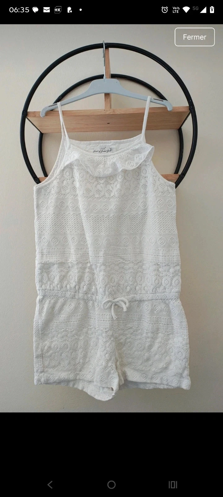 9 10 ans combishort été h&m
